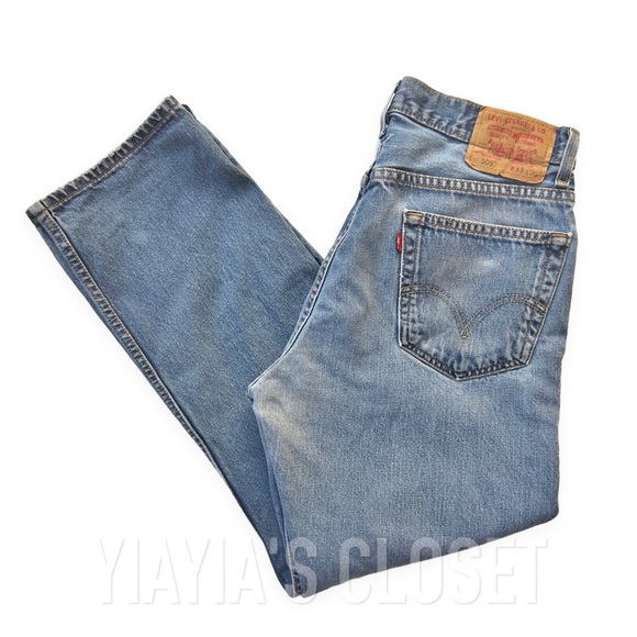 Levi's 505 Regular Fit 33x30 High Rise Mom Jeans - Picture 9 of 16